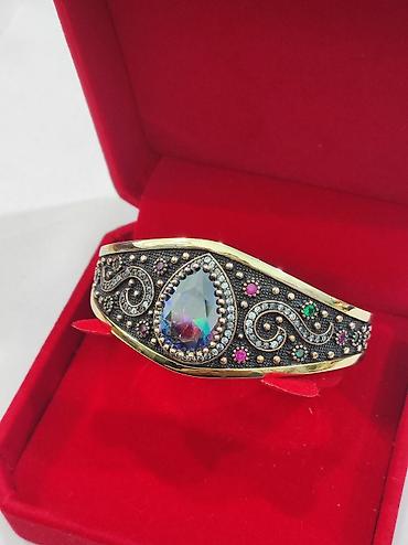 Серебряные браслеты: Серебряный Браслет с натуральными камнями Серебро с напылением — 3