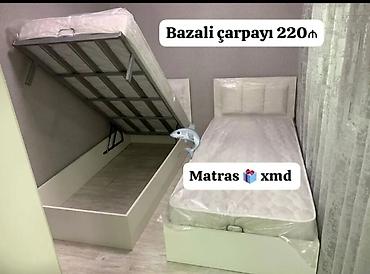çarpay: Yeni, Təknəfərlik çarpayı, Bazalı, Matras ilə, Siyirməsiz — 1