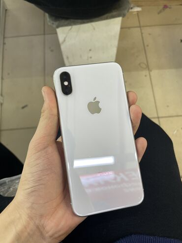 купить айфон се 2020 бу: IPhone X, Б/у, 64 ГБ, Белый, Чехол, 100 %