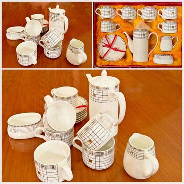 сервиз чайный 15 предметов: Чайный сервиз ''bone china'' в современном дизайне. Ничуть не
