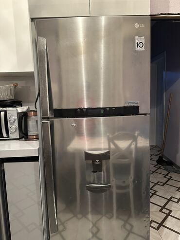 Soyuducular: İşlənmiş 2 qapılı LG Soyuducu Satılır, rəng - Gümüşü, Dispenserli — 9