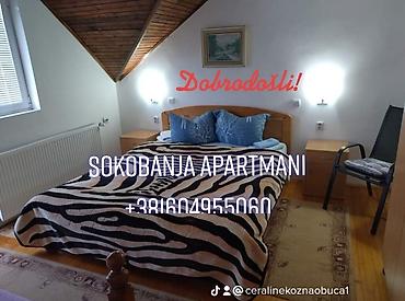 kuca izdavanje: Izdajem apartman u Sokobanji na izuzetnoj lokaciji,maksimalno — 2
