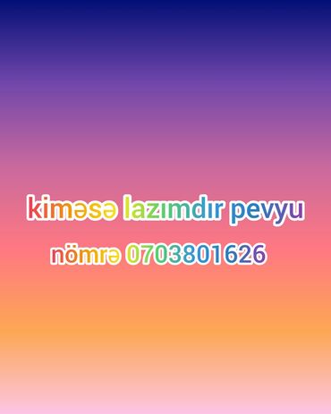 İnformatika: Pevyu (PVC) materialı təklif olunur. Məişət və tikinti sahəsində