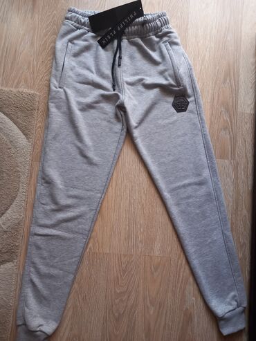 Sportswear: Sweatpants, M (EU 50), color - Grey, Cotton