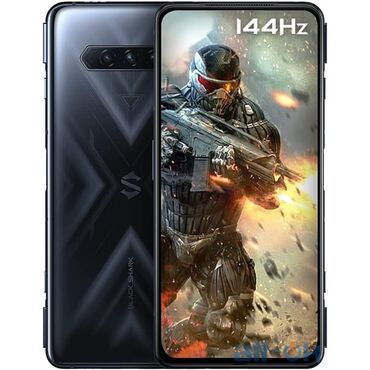 триггеры для телефона: Xiaomi Black Shark | 128 ГБ | цвет - Синий | С документами 
| Зарядное устройство, Защитное стекло, Чехол | 5G