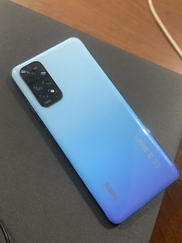 ra 3: Redmi, Redmi Note 11, Б/у, 128 ГБ, цвет - Синий, 2 SIM — 1
