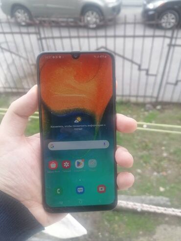 Samsung: Samsung Galaxy A30, 32 GB, rəng - Qara, Barmaq izi