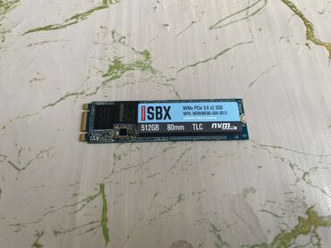 Prosessorlar: M.2 SSD 512GB, əla vəziyyətdədi, istifadə olunmadığı üçün satılır
