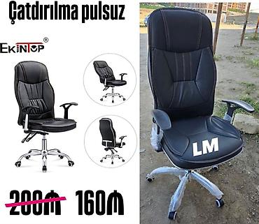 ofis kreslo satışı: EkinTop ofis kreslosu - Ergonomik dizayn: bel və kürək dəstəyi, rahat — 1