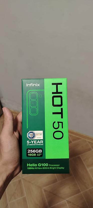 xiaomi qin f25: Infinix HOT 50, 256 GB, rəng - Qara, Sensor — 1