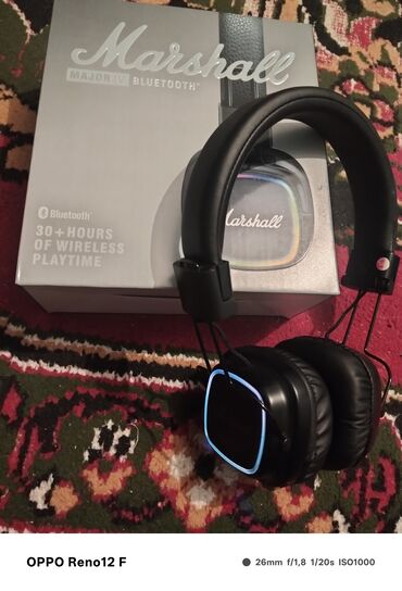 jbl tm 039: İşlənmiş Simsiz (Bluetooth) Qulaqcıqlar, Marshall, rəng - Qara