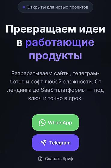 Разработка сайтов, приложений: Веб-сайты, Лендинг страницы | Разработка, Автоматизация — 1