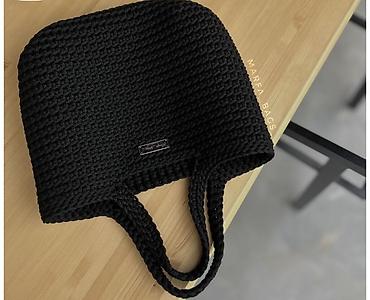 Классические сумки: Сумка ручная работа из хлопкового шнура — 1