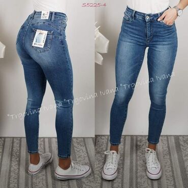 Farmerke: Teksas, Visok struk, Skinny — 11