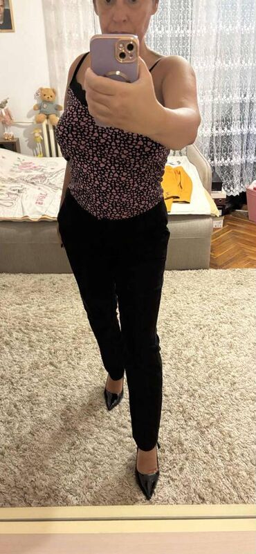 Pantalone: 2XL (EU 44), Normalan struk, Ravne nogavice — 8