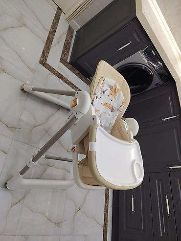 ikea uşaq stulu: Uşaq yemək stulu Kidilo Bej rəngli, funksional və rahat uşaq yemək — 4