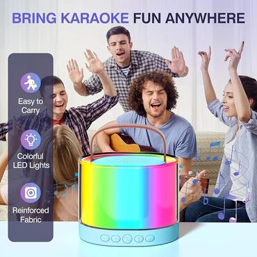 Zvučnici i stereo sistemi: Karaoke Bluetooth Rgb Prenosni Zvucnik D23 Karaoke mašina ima odličan — 5
