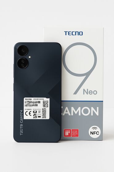 ekran 15.6: Tecno Camon 19 Neo, 128 GB, rəng - Göy, Barmaq izi, Face ID
