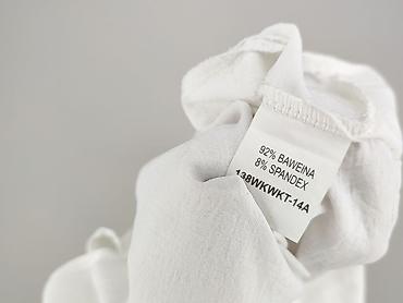 biała bluza pull: SZACHOWNICA, Bluzka damska, rozmiar M — 5