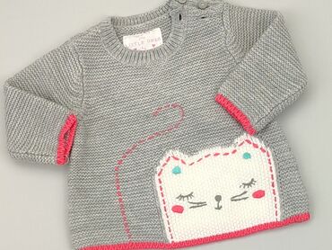 sweterek biały dla niemowlaka: Sweter, F&F, 0-3 m, stan - Bardzo dobry