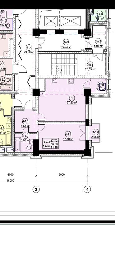 дом 105: 1 комната, 62 м², 11 мкр Элитка, 8 этаж — 2