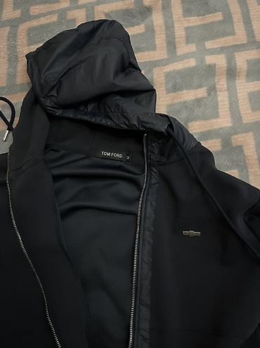 tech flecee: Мужской комплект одежды Tom Ford, синего цвета: - Толстовка на молнии — 3
