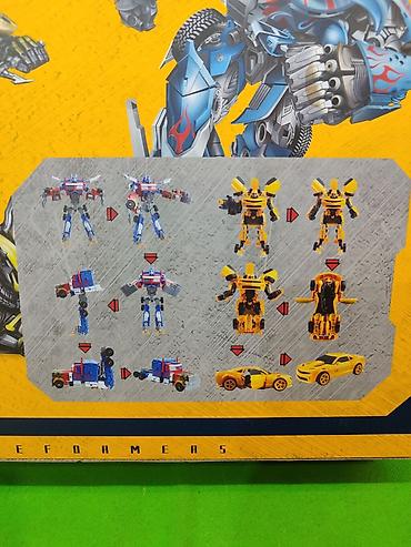 Игрушки: Трансформер Оптимус Прайм и Шмель игрушки в комплекте🔥 Комплектация — 9