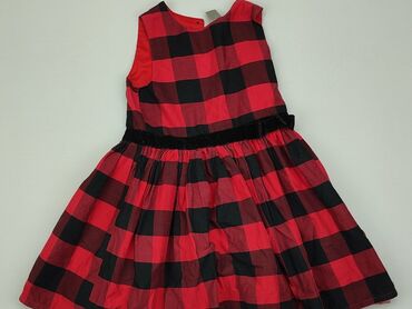 sukienka w kratę czerwona: Sukienka, Little kids, 9 lat, 128-134 cm, stan - Dobry