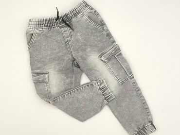 grey levi jeans: Spodnie jeansowe, Little kids, 4-5 lat, 104/110, stan - Idealny