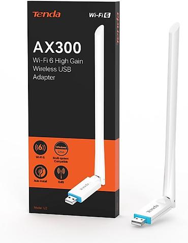 mercusys mr20: Wi-Fi Adapter Tenda U2, AX300 WiFi6 до286Mbps, 2.4ГГц, USB адаптер — 1