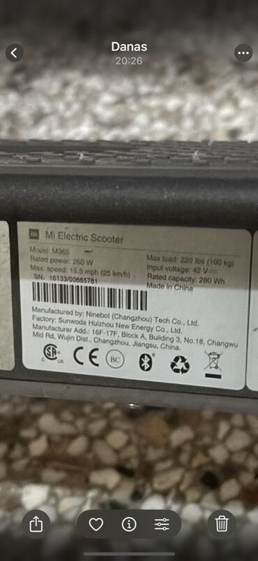 Trotineti, skejtbordovi i hoverbordovi: Xiami električni trotinet, M365, vožen svega 10-ak puta, kao nov — 13