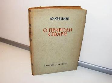 horizontalno: O prirodi stvari LukrecijeProsveta Beograd, 1951mek povez, 20 cm — 1