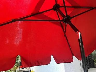 Suncobrani, tende i paviljoni: Veliki baštenski/suncobran za terasu – crveni - Prečnik krošnje — 8