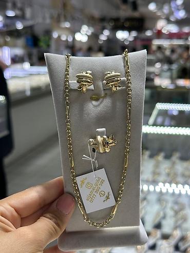 Наборы украшений: Ювелирные украшения из жёлтого золота онлайн оформление бар - Набор — 7