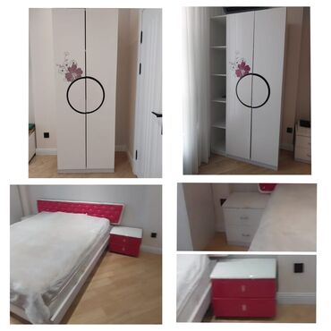 obşivka taxta: Qız üçün, İşlənmiş, Çarpayı, Matras ilə, Siyirməli