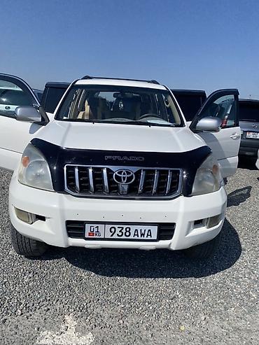 жак бу: Toyota Land Cruiser Prado: 2003 г., 0.3 - engine capacity л, Кол менен иштөөчү, Дизель, Жол тандабас — 1