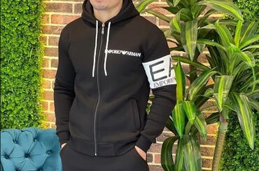 işçi geyimləri: Мужская толстовка, Emporio Armani, L (EU 40), цвет - Черный