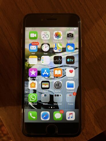 100 azn telefonlar: IPhone 6, 16 GB, Gümüşü