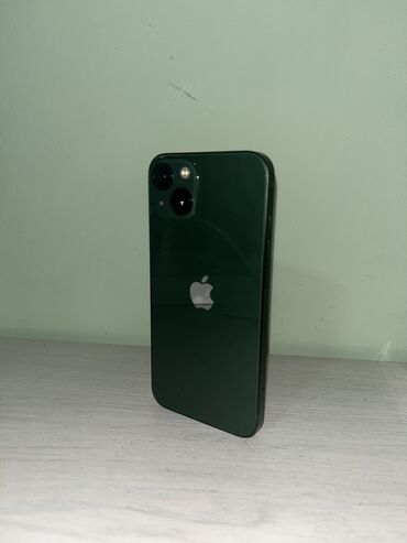 купить бу телевизор в бишкеке: IPhone 13, Колдонулган, 128 ГБ, Жашыл, Кабель, Куту, 82 %