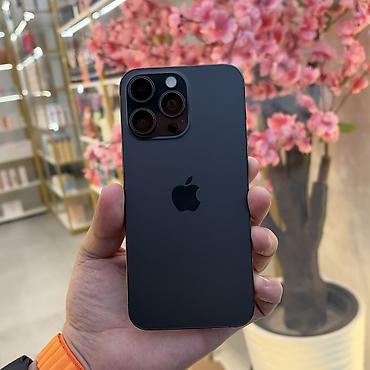 Apple iPhone: IPhone 15 Pro Max, Б/у, 256 ГБ, Black Titanium, Чехол, 85 % — 1