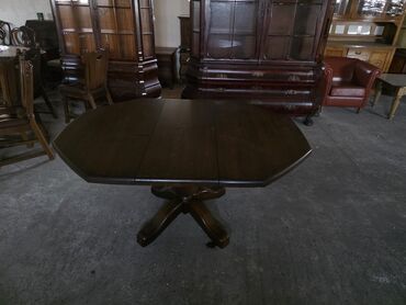 Setovi stolova i stolica: Trpezarijski set – masivni hrastov sto sa 4 stolice - Materijal: pun — 3