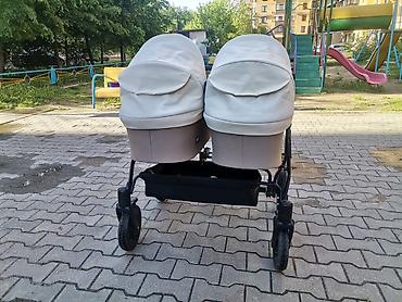 Коляски: Коляска для двойни RIKO Basic (2 в 1) - Формат «бок о бок»: две — 1