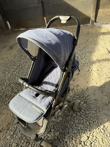 современные коляски для новорожденных: Коляска, цвет - Голубой