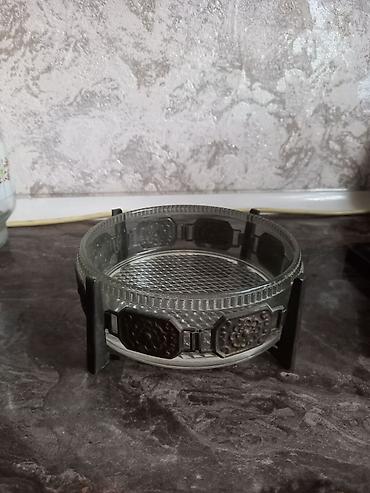 suse qab: Şüşə qab – metal dekorativ halqa və dayaqlı - Material: qalın şüşə — 3