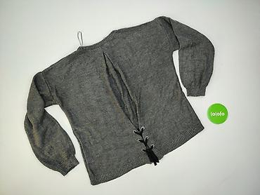 sweter w chmurki: Papaya, Sweter damski, rozmiar L — 3
