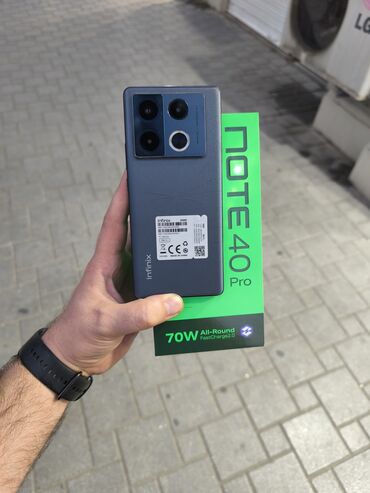 işdenmiş telefon: Infinix Note 40 Pro, 256 GB, rəng - Qara
