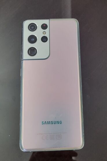 Samsung: Samsung Galaxy S21 Ultra 5G, 256 GB, rəng - Gümüşü, Barmaq izi, Simsiz şarj, İki sim kartlı