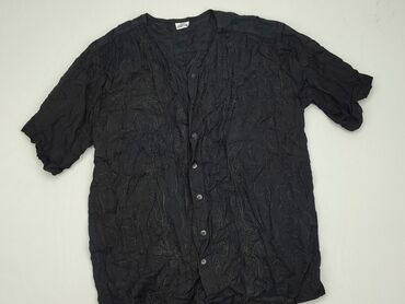 czarne bluzki krótki rękaw obcisła: Блуза жіноча, L, стан - Хороший
