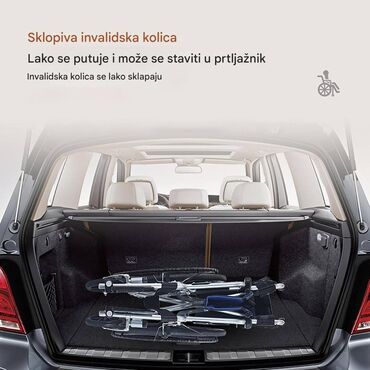 Invalidska kolica: Invalidska kolica – 24-inčni komfortni model sa mekanim sedištem — 8