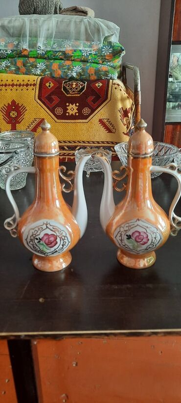 Digər dəstlər və servizlər: Klassik süfrə və dekor dəsti - Şüşə dekorativ vaza: əl işi görünüşlü — 7